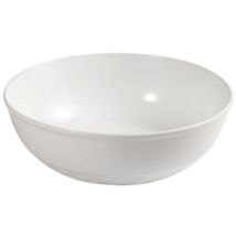 Vasque À Poser Ronde En Céramique Blanche Slim Diamètre 40 Cm Et Hauteur 14,5 Cm