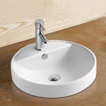 Vasque Semi Encastrable Ronde - Céramique - 47 cm - Ego