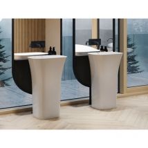 Vasque sur pieds blanc brillant ASSOS