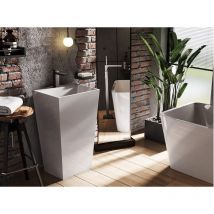 Vasque sur pieds blanc mat vera