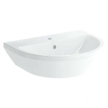 Vasque Vitra Integra ronde 545x450mm blanc avec trop plein 1 trou robinet milieu