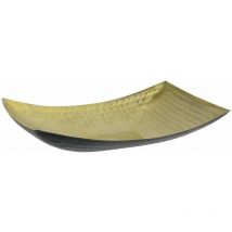 Vassoio curvo nero e oro 31 x 19,5 cm
