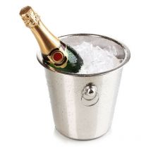 Secchio di ghiaccio in acciaio inox. per bottiglie 21 x 20 cm.