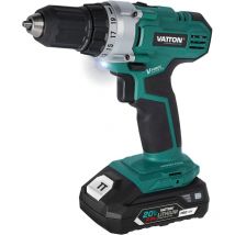 20-V-Schraubendreher-Bohrmaschine, 1 Batterie 2,0 Ah - Vatton