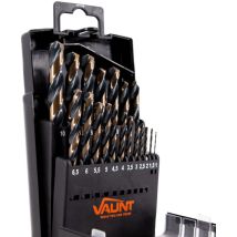 Vaunt - 19 Piece hss M2 Turbo Drill Bit Set Steel Iron Aluminium Metal Drilling