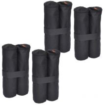 Vaunt Pack of 4 Gazebo Weights Premium Sand Bag Heavy-duty Pole Parasol Weights