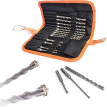 Vaunt - sds+ Endurance Cross Tip Drill Bit Set - 17 Piece Hammer Drilling V1329122