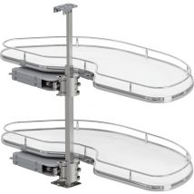 Karussell Eckschrank Cornerstone Maxx Set Planero - Schrankauszug Küche - moderner Organizer für den Eckschrank, kb 1000mm fb 500mm rechts,