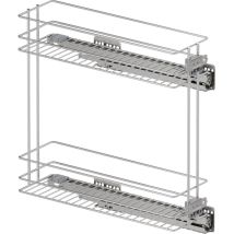 Vauth-sagel Vs Sub Slim Drahtkorb Classic - Rack Unterschrankauszug Für Kb 200mm - Korbablage Aus Stahldraht, Stahl Chrom