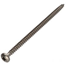VBA Vis bois agglo Inox A2 Tête ronde TR Pozi 5X100-30 pièces