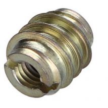 Insert fileté bois fendu 13X13 M6 Acier zingué-1 piece