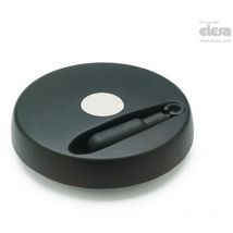 ELESA VDS Solid handwheels Technopolymer Fold-away handle VDS.100+IR-A10-K