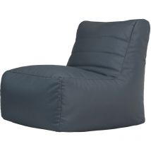 Veeva - Pouf fauteuil de jardin Modulaire d'extérieur, 65x96x72cm, Jardin ou Salon, Gris Anthracite