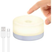 Jalleria - Veilleuse de Nuit pour Bébé, Mini Lampe Tactile Rechargeable, Sans Fil led pour Enfants, Lampe de Chevet Portable pour L'allaitement,