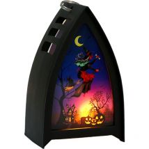 Yzmrbdqc - Veilleuse d'Halloween, décoration de table d'Halloween de sorcière squelette de citrouille - Fêtes d'Halloween