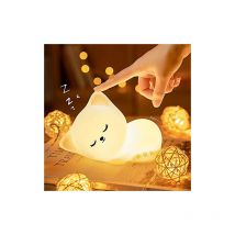 Veilleuse Enfant Chat,Veilleuse Bébé,Veilleuse Bebe Enfant Rechargeable,Veilleuse Bébé led Portable Fille Adulte Garcon,Lampe Veilleuse Tactile