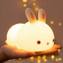 Gotrays - Veilleuse Enfant Veilleuse Bébé,16 Couleurs Lampe de Chevet Enfant Veilleuse BeBe,Kawaii Deco Chambre Lampe de Chevet,Lapin Veilleuse