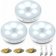 Veilleuse LED automatique, éclairage intérieur avec détecteur de mouvement, 3 modes (Auto/Marche/Arrêt), éclairage de placard LED, lumière