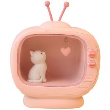 Feiyue - Veilleuse led en forme de chat pour enfants, lampe de chevet pour chambre de bébé fille