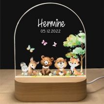 Veilleuse LED pour bébé, cadeau de naissance personnalisé, enfant, nouveau-né, garçon, fille, baptême, anniversaire, cadeau de Noël [Efficacité