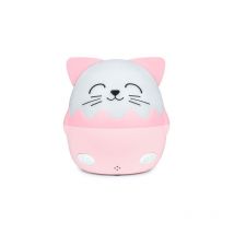 Big Ben - Veilleuse musicale sans fil BigBen avec projection Chat Mia Blanc et Rose