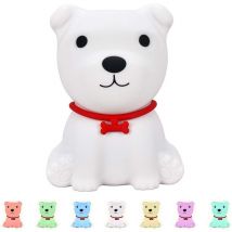 Gotrays - Veilleuse pour bébé, Veilleuse rechargeable pour bébé chiot, Veilleuse portable à Led en silicone, Veilleuse tactile, Décoration de chambre