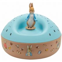 Trousselier - Veilleuse Projecteur d'Étoiles Musical Pierre Lapin