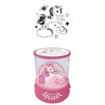 Veilleuse Projecteur - Licorne Rose - 19 cm