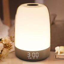 Qiedie - Veilleuse tactile avec réveil simulant le lever du soleil
