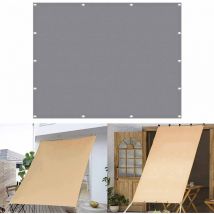 Litreve - Vela De Sombra 2.5Mx5M Balcón Rectangular Impermeable Anti-UV para Jardín Terraza Gris