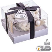 Vela dec. 6,7CM vaso muerdago combustion 15 horas Juinsa