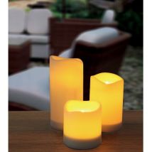 Luceco - Vela exter. 10 x 10/15/20cm solar efecto vela pl bl legscpx3