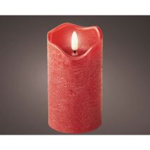 Vela LED ondulada en cera estable para H 13 x Ø 7 cm