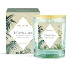 Biocenter - Vela natural Té verde y Lima - cera vegetal y aceites esenciales 200 gr