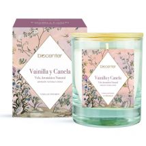 Biocenter - Vela natural Vainilla Canela - cera vegetal y aceites esenciales 200 gr