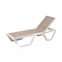 Lettino Vela telo tortora