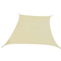 Vela ombreggiante poliestere quadra beige - MT.4X6