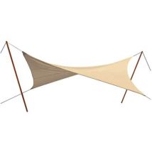 Vela ombreggiante quadra Stars rafia/nylon ecru gr/mq 180 mt 3,6X3,6