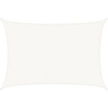 Vela Parasole,Vele ombreggianti,Tenda Parasole Giardino 160 g/m² Bianca 4x5 m in hdpe BEVS636536 BonneVie