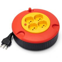 Velamp - Haushaltskabeltrommel 4 Kabelausgänge H05vv-f3g1,0mm2 5m Ce