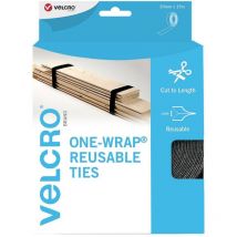 Brand Cravatte riutilizzabili a portafoglio Cravatte multiperpose perfette per la gestione dei cavi e il miglioramento della casa Nero 30 mm x 15 m