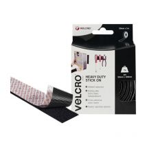 Velcro - Brand 60241 Brand Heavy-Duty Stick On Tape 50mm x 1m Black VEL60241