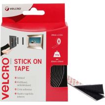Brand Nastro Riapribile Adesivo Nero 20 mm x 2.5 m - Velcro