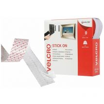 Brand Stick On Tape 20mm x 10m White VEL60219 - Velcro
