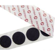 E28801533011425 Pastilles rondes auto-agrippantes à coller partie crochets (ø) 15 mm noir 1300 pc(s) S82561 - Velcro