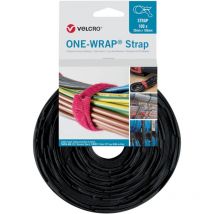 Fp - Velcro Klettkabelbinder One-wrap Strap 20 X 330mm, Schwarz, 100 Stück