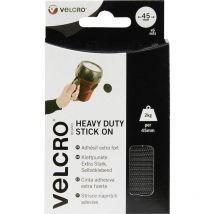 Punti a strappo da incollare Lato morbido e lato rigido, extra forte (ø) 45 mm Nero 12 pz. - Velcro