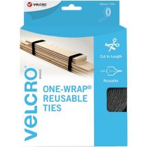 Universal Klettband zum Bündeln Haft- und Flauschteil (l x b) 15 m x 3 cm Schwarz 15 m - Velcro