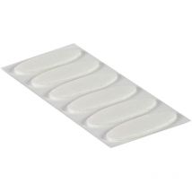 Velcro - VEL-EC60212 Dischetti a strappo da incollare Lato morbido e lato rigido (l x l) 35 mm x 12 mm Bianco 18 pz.