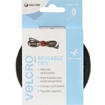 VELCRO VEL-EC60253 Fascette a strappo per raggruppare Lato morbido e lato rigido (L x L) 5000 mm x 10 mm Nero 5 m